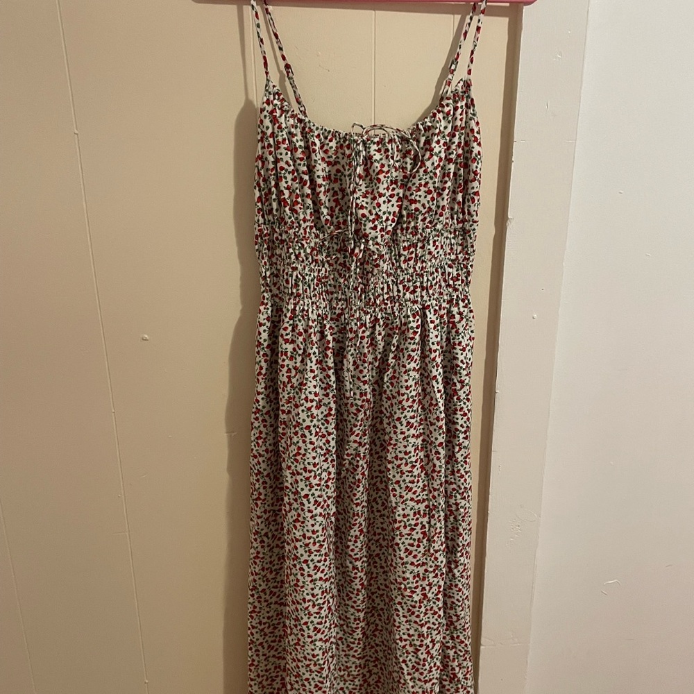 Abercrombie Strawberry Print Maxi Dress